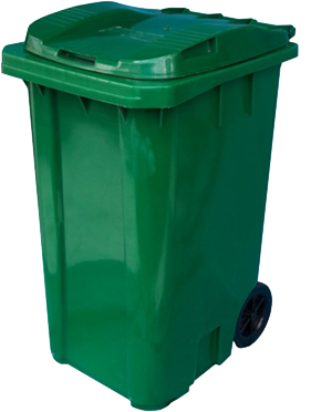 CONTAINER 240L EN PEHD A/ROUE CAOUTCHOUC